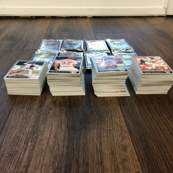 8 Packs Of 1992 Leaf Set Baseball Series 1 Cards 15 Ea. Pack & 375 Loose Cards - Picture 2 of 6